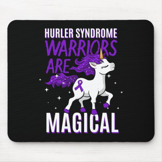 Tapis De Souris Hurler Syndrome Guerrier Sensibilisation Unicorne (Devant)