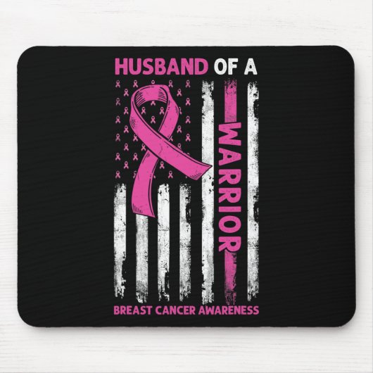 Tapis De Souris Husband Of A Warrior Breast Cancer Awareness Suppo (Devant)