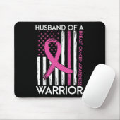 Tapis De Souris Husband Of A Warrior Breast Cancer Awareness Suppo (Avec souris)