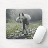 Tapis De Souris Husky Sibérien Blanc (Avec souris)