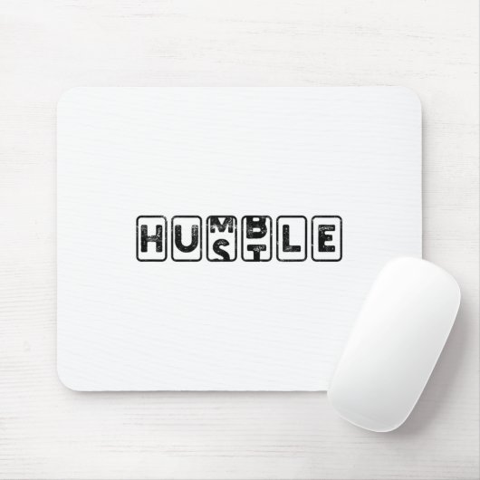 Tapis De Souris Hustlehumble - Motivation  (Avec souris)