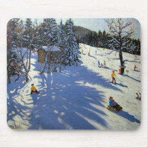Tapis De Souris Hutte Morzine de montagne