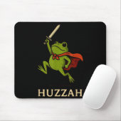 Tapis De Souris Huzzah Frog Knight Funny Sword Meme Quote  (Avec souris)