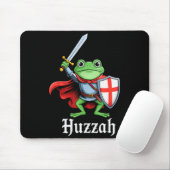 Tapis De Souris Huzzah Frog Knight Funny Sword Meme Quote Medieval (Avec souris)