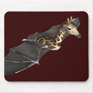 Tapis De Souris Hybrid de la Giraffe de chauve-souris