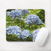 Tapis De Souris Hydrangeas aux teintes bleues (Avec souris)