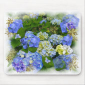Tapis De Souris HYDRANGEAS BLEU~ Mousepad (Devant)