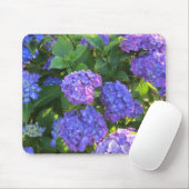 Tapis De Souris Hydrangeas bleues et violettes (Avec souris)