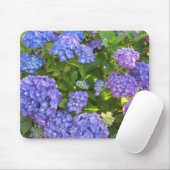Tapis De Souris Hydrangeas bleues et violettes (Avec souris)