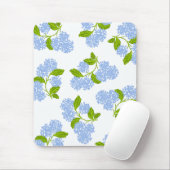 Tapis De Souris Hydrangée bleue Mousepad (Avec souris)