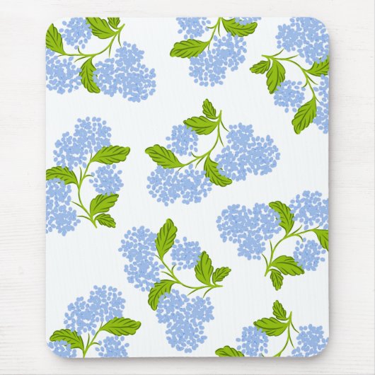 Tapis De Souris Hydrangée bleue Mousepad (Devant)