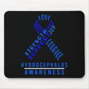 Tapis De Souris Hydrocéphalie Survivant Guerrier de sensibilisatio