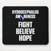 Tapis De Souris Hydrocéphalie Survivor Lutter Conscience Guerrier (Devant)