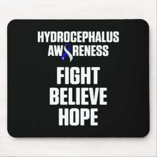 Tapis De Souris Hydrocéphalie Survivor Lutter Conscience Guerrier