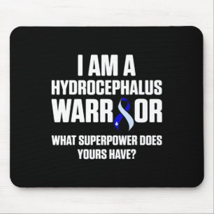 Tapis De Souris Hydrocéphalie Survivor Power Awareness Guerrier