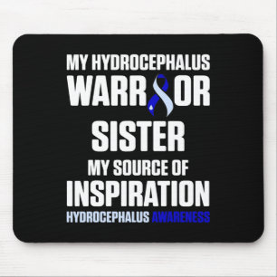 Tapis De Souris Hydrocéphalie Survivor Sister Awareness Guerrier 3