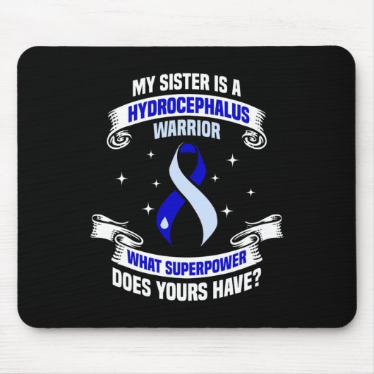 Tapis De Souris Hydrocéphalie Survivor Soeur de sensibilisation à  (Devant)