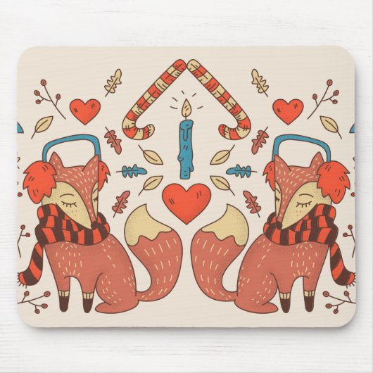 Tapis De Souris Hygee Christmas Fox (Devant)