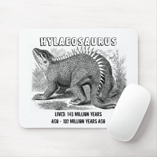 Tapis De Souris Hylaéosaure Dinosaure Mousepad (Avec souris)