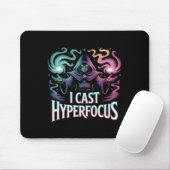 Tapis De Souris Hyperfocus Magic Spell Joueur Artwork Autisme Mage (Avec souris)
