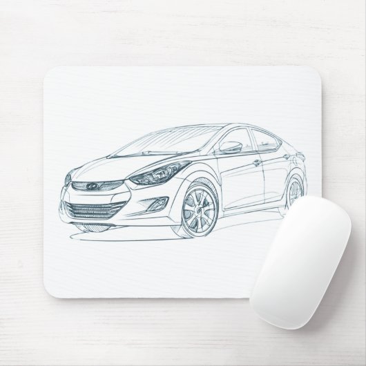 Tapis De Souris Hyu Elantra 2011 (Avec souris)