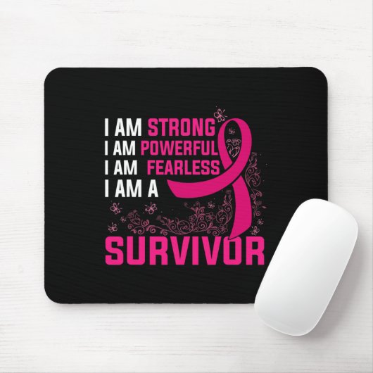 Tapis De Souris I Am Strong Powerful Fearless (Avec souris)