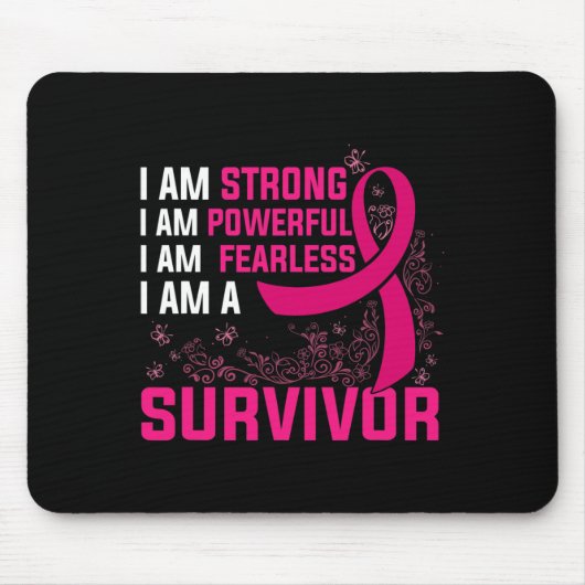 Tapis De Souris I Am Strong Powerful Fearless (Devant)