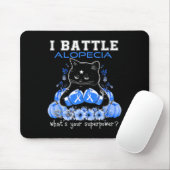 Tapis De Souris I Battle Alopecia Sensibilisation Fun Chat (Avec souris)