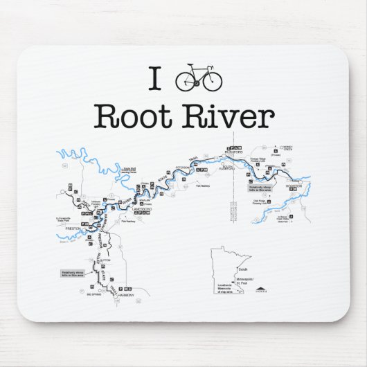Tapis De Souris I Bike Root River (Devant)