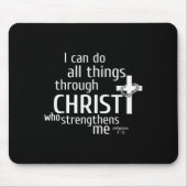 Tapis De Souris I Can Do All Things Through Christ - Christian Gif (Devant)