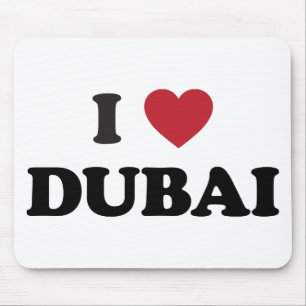 Tapis De Souris I coeur Dubaï Emirats Arabes Unis