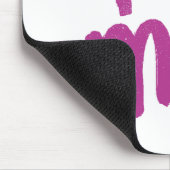 Tapis De Souris I coeur je rose/pourpre (Coin)