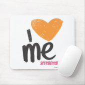 Tapis De Souris I coeur j'orange (Avec souris)