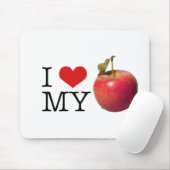 Tapis De Souris I coeur mon Apple (Avec souris)
