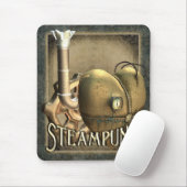 Tapis De Souris I coeur Steampunk Mousepad (Avec souris)