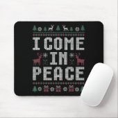 Tapis De Souris I Come In Peace Couple Matching Ugly Christmas Swe (Avec souris)