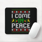 Tapis De Souris I Come In Peace Couple Matching Ugly Christmas Swe (Avec souris)