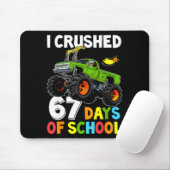 Tapis De Souris I Crushed 67 Days Of School Funny Six Seven Meme B (Avec souris)