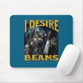 Tapis De Souris I Desire Beans Funny Hard Skeleton Meme Bootleg (Avec souris)