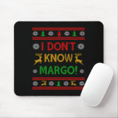 Tapis De Souris I Don't Know-margo Ugly Sweater Funny Christmas Fo (Avec souris)