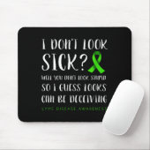 Tapis De Souris I Don't Look Sick - Lyme Disease Awareness (Avec souris)