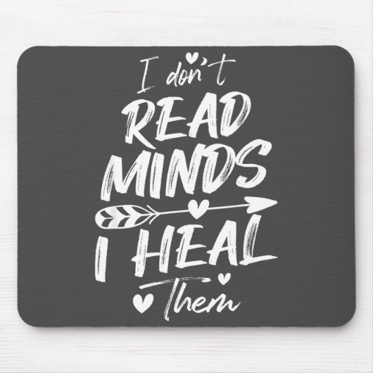 Tapis De Souris I Don't Read Minds I Heal Them - Psychology Psycho (Devant)