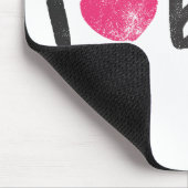 Tapis De Souris I garçons de coeur magenta (Coin)