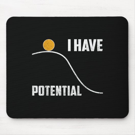 Tapis De Souris I Have Tential Funny Physics Teacher Science  (Devant)