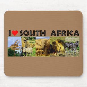 Tapis De Souris I Heart Afrique du Sud Photos de la faune
