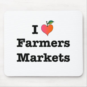Tapis De Souris I Heart Farmers Marchés