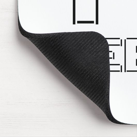 Tapis De Souris I Heart Geek ASCII ART (Coin)