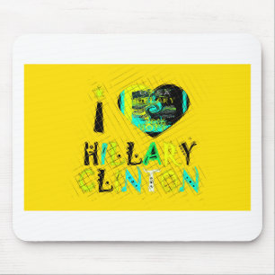 Tapis De Souris I Heart Hillary Clinton : Graffiti Expression Art