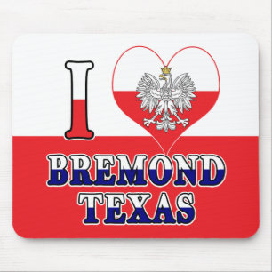 Tapis De Souris I Heart Love Bremond Texas