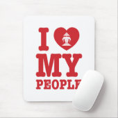 Tapis De Souris I Heart (Love) Erawan My Lao People (Avec souris)